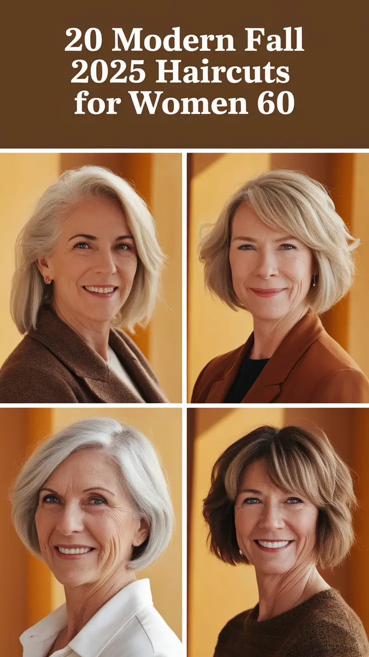 Elegant Fall 2025 Haircut Inspiration for Women Over 60 That Feel Fresh and Modern