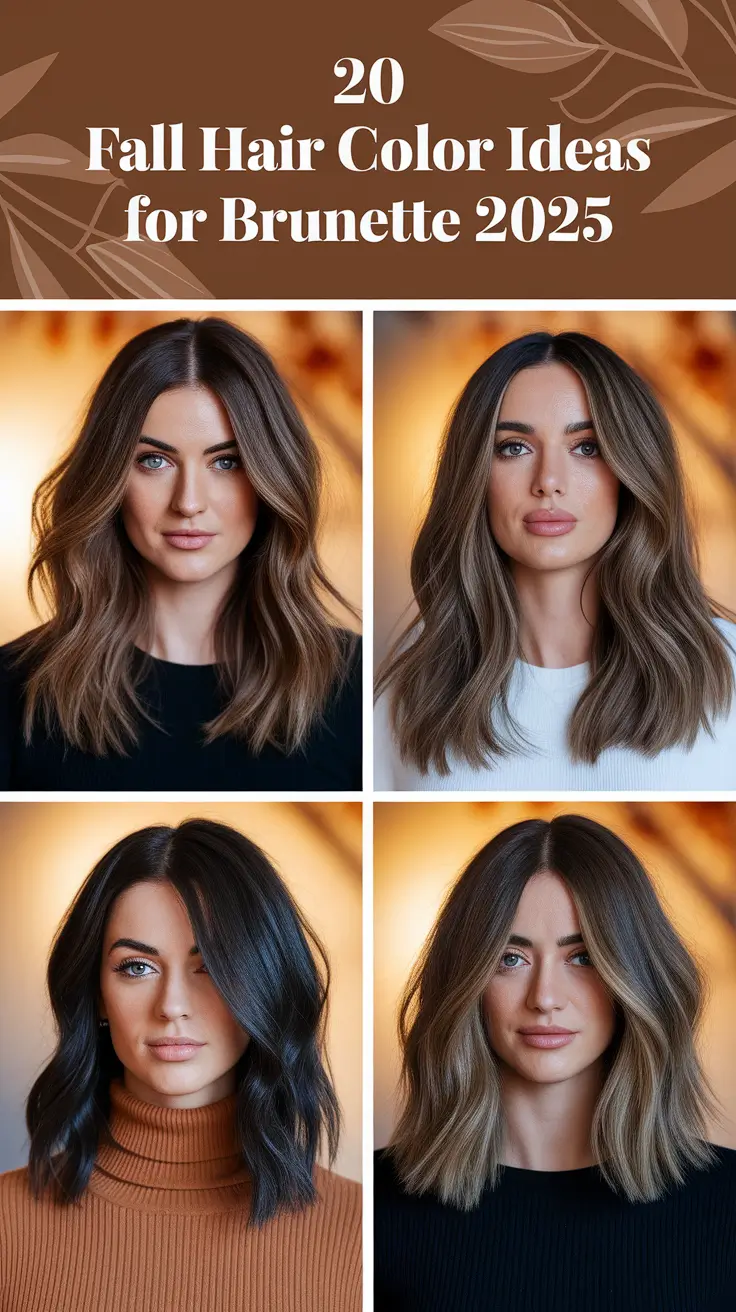 Fall Hair Color Ideas for Brunette 2025: Rich Balayage, Money Piece & Dimensional Trends to Try Now