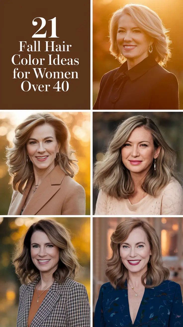 Fall Hair Color Ideas 2025 for Women Over 40 That Are Trending and Timeless