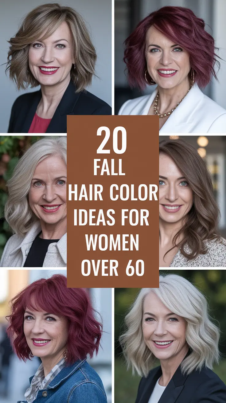 Fall Hair Color Ideas 2025 for Women Over 60 That Feel Fresh and Flattering