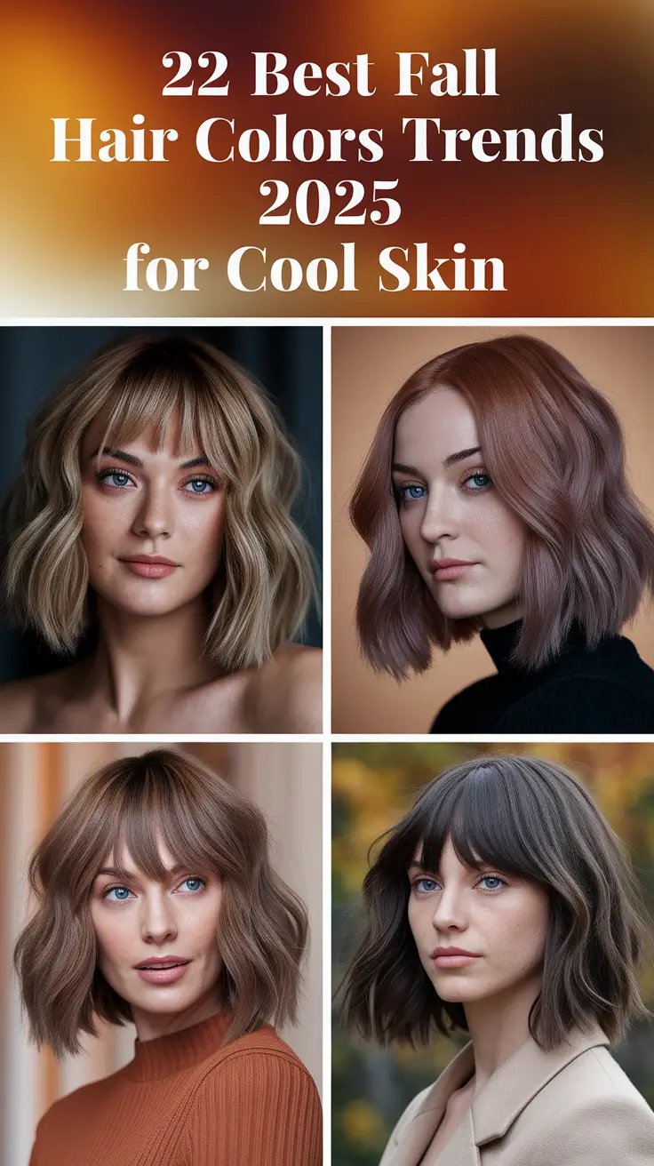 Best Fall Hair Colors Trends 2025 for Cool Skin: Elegant Ideas for Pale and Olive Tones
