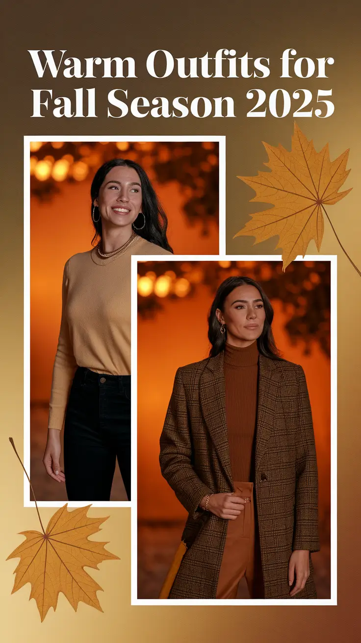 Warm Outfits for Fall Season 2025: Comfy & Aesthetic Looks for Crisp Weather