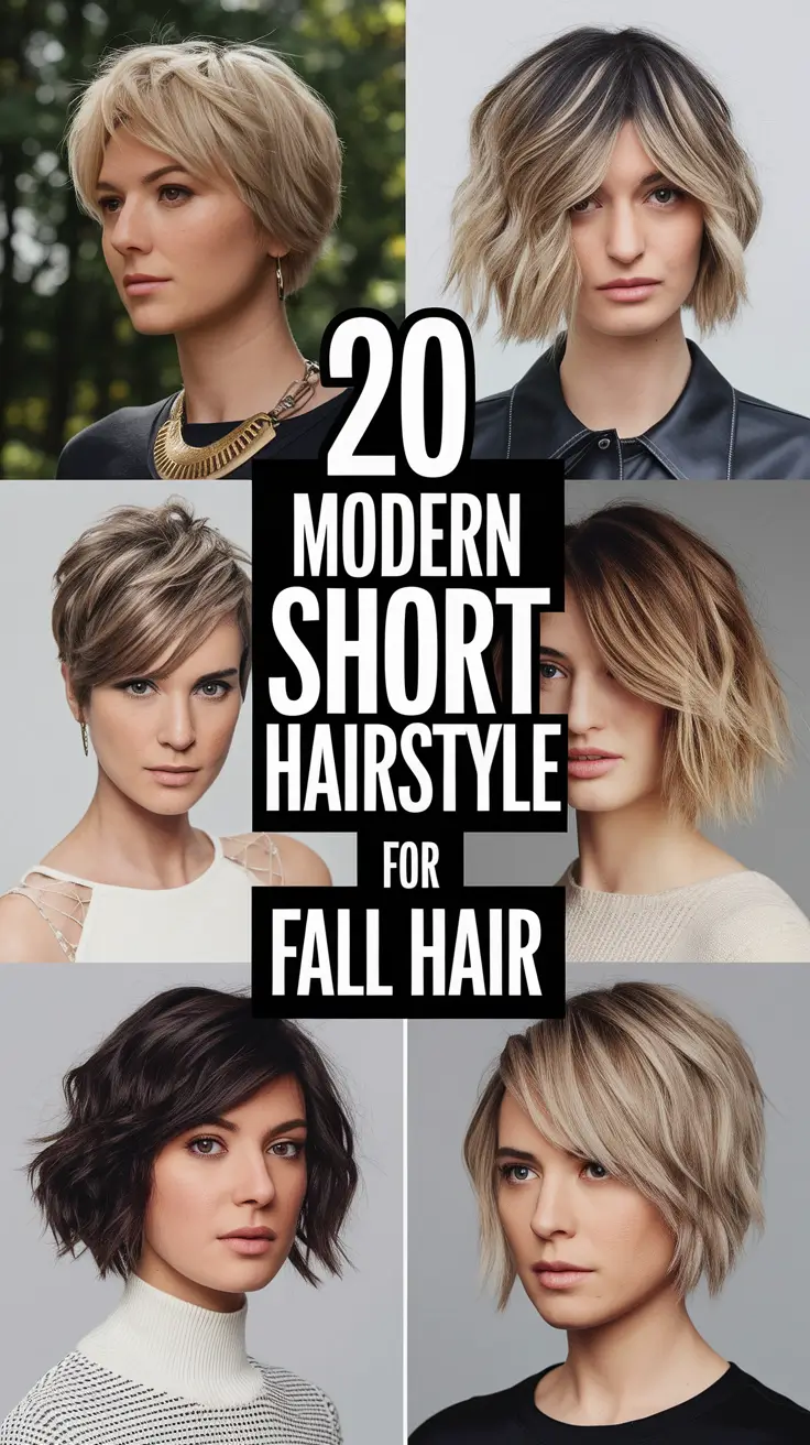 Modern Short Hairstyles for Fall Hair 2025: Cute, Bold & Totally Easy Looks to Try Now