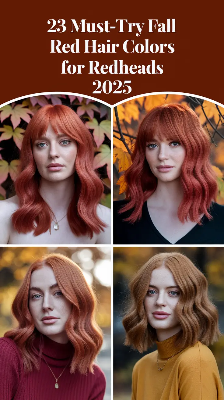 Must-Try Fall Red Hair Colors for Redheads 2025