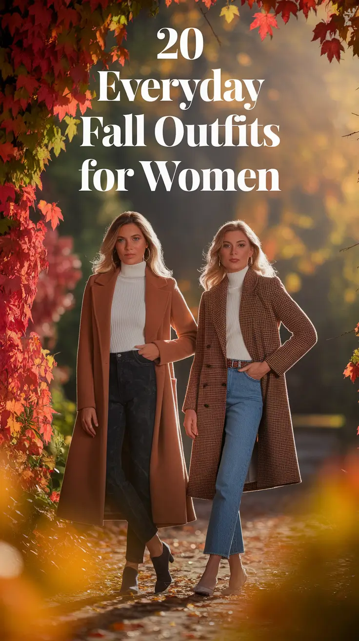 2025 Everyday Fall Outfits for Women: Casual and Chic Looks to Wear All Season