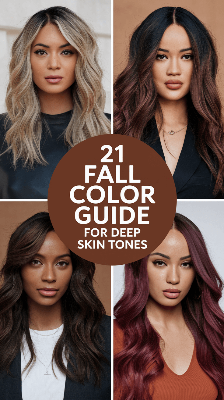 2025 Fall Hair Color Guide for Deep Skin Tones: Bold Browns, Soft Curls & Everything in Between