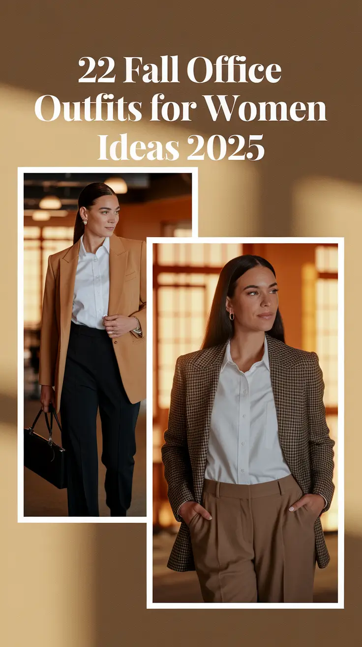 Fall Office Outfits for Women Ideas 2025: Classy Looks to Feel Confident & Stylish at Work