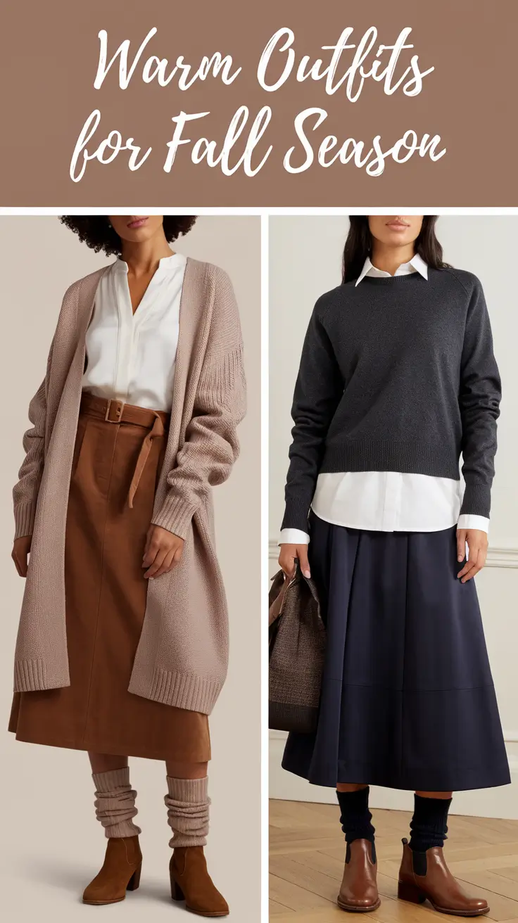 Warm Outfits for Fall Season 2025: Comfy & Aesthetic Looks for Crisp Weather