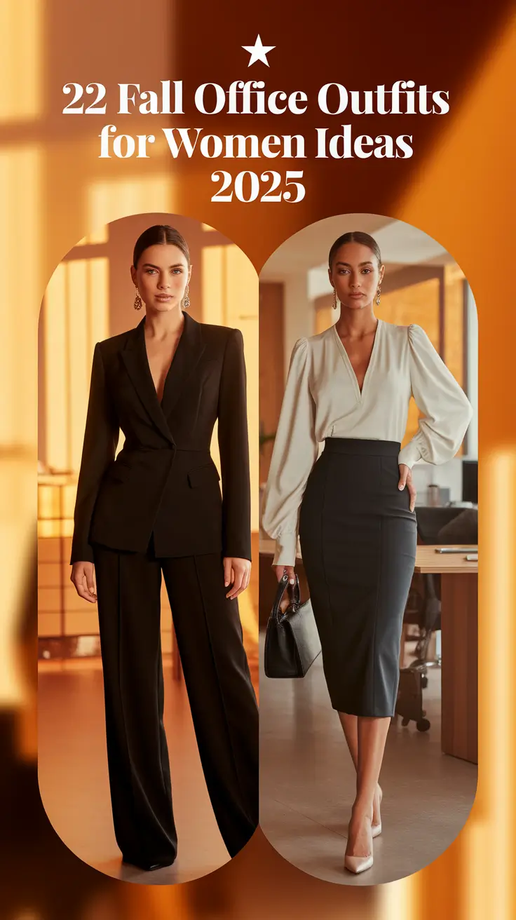 Fall Office Outfits for Women Ideas 2025: Classy Looks to Feel Confident & Stylish at Work