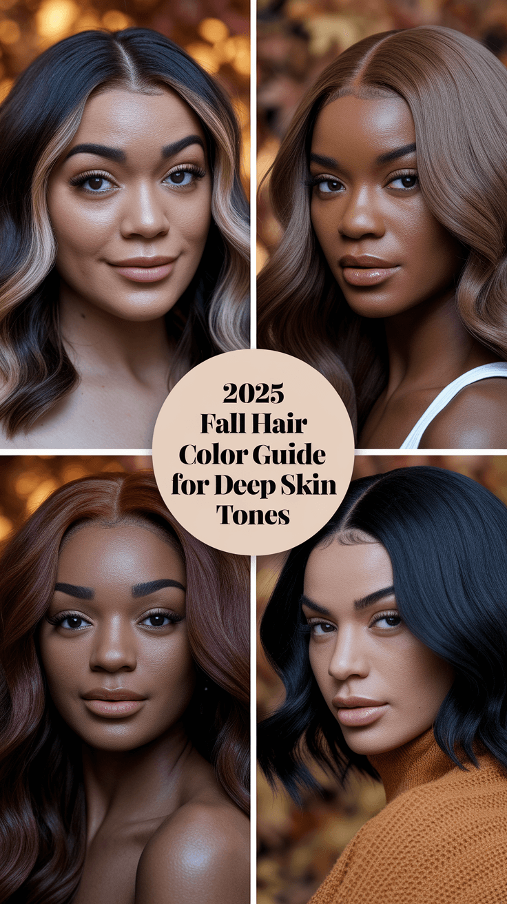 2025 Fall Hair Color Guide for Deep Skin Tones: Bold Browns, Soft Curls & Everything in Between