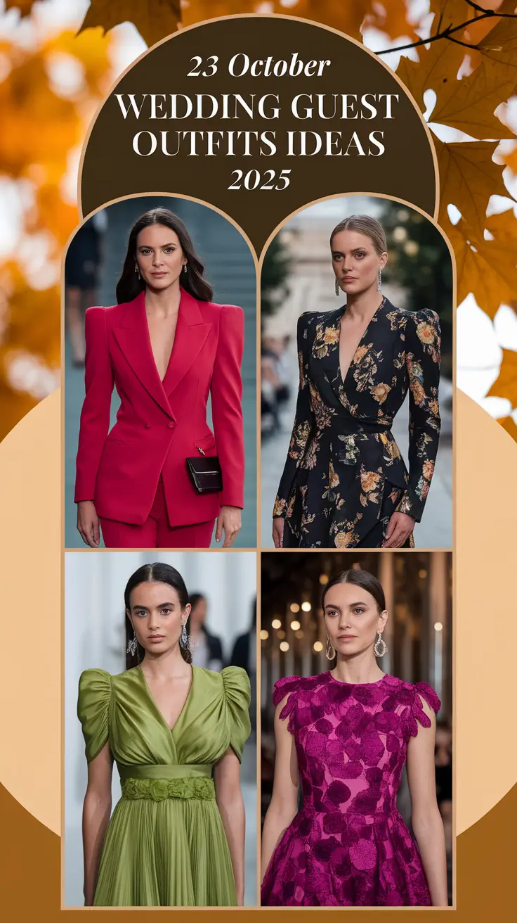 October Wedding Guest Outfits Ideas 2025 That Are Chic, Warm, and Unforgettable
