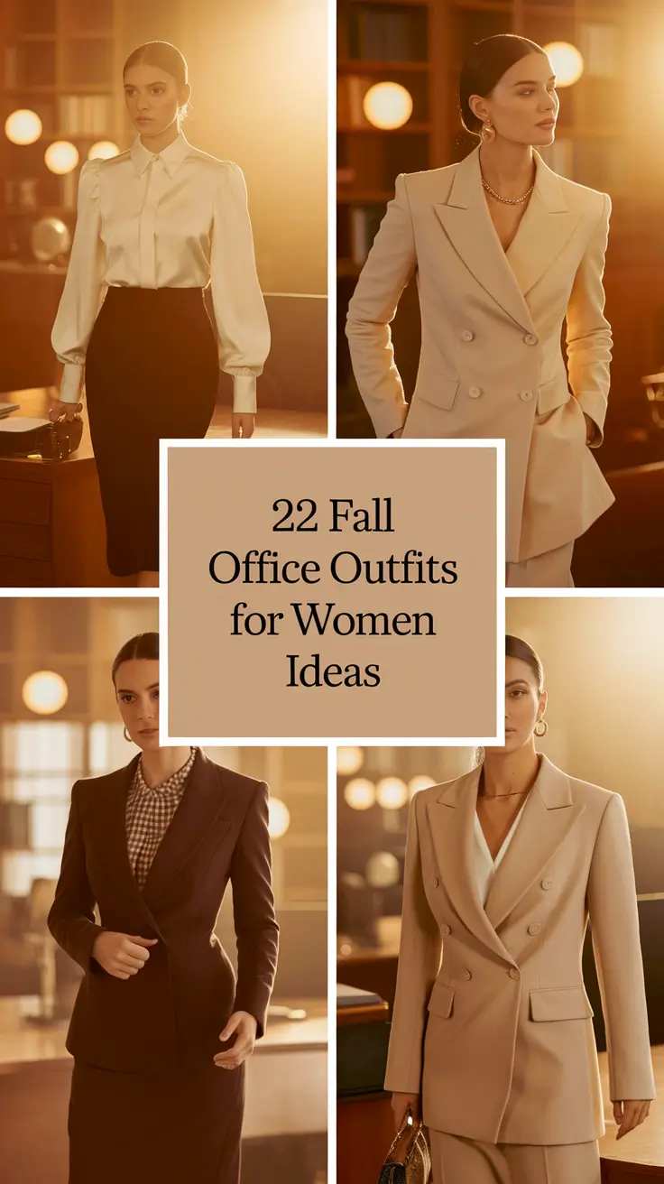 Fall Office Outfits for Women Ideas 2025: Classy Looks to Feel Confident & Stylish at Work
