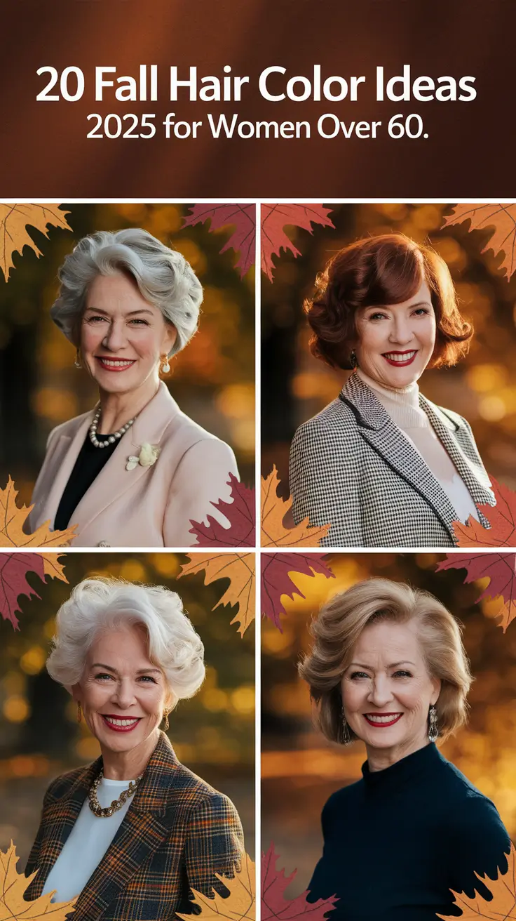 Fall Hair Color Ideas 2025 for Women Over 60 That Feel Fresh and Flattering