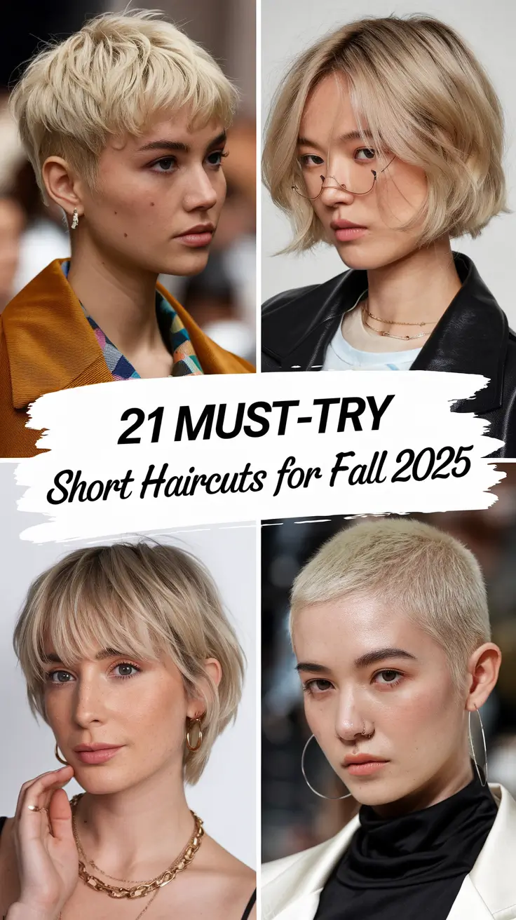 Must-Try Short Haircuts for Fall 2025: Fresh, Feminine & Fall-Ready Looks