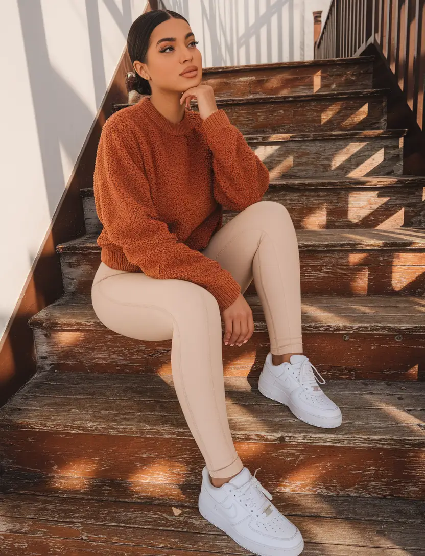 latina fall outfits women Burnt Spice and Latte Neutrals for Everyday Chic
