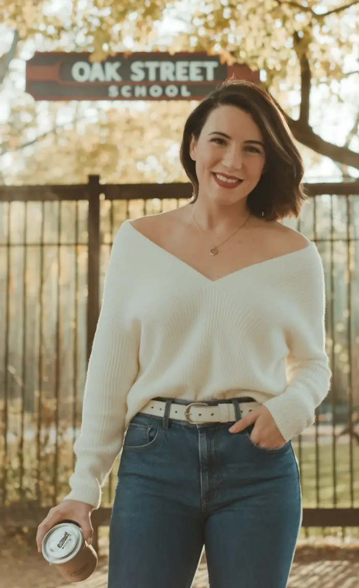 latina outfits for women Soft Neutrals With Feminine Edge