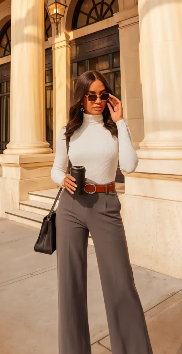 office outfits women latina Elegant Power-Dressing with a Timeless Twist