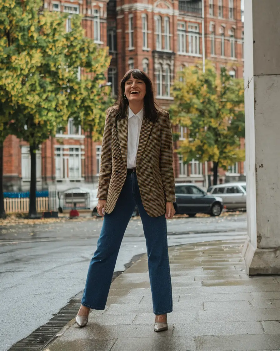 warm fall outfits aesthetic Preppy Classic with a Menswear Twist