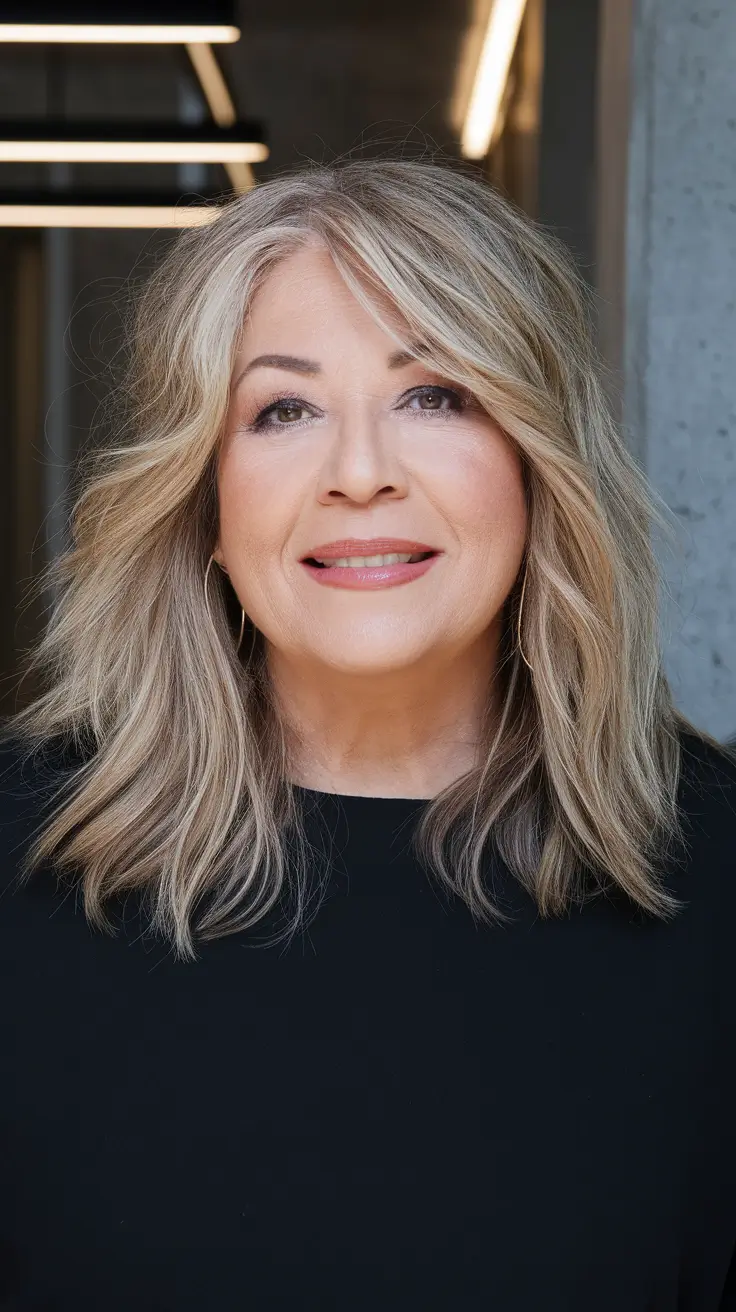 Fall 2025 Hairstyles That Flatter 60+ Women Medium Cut with Highlights