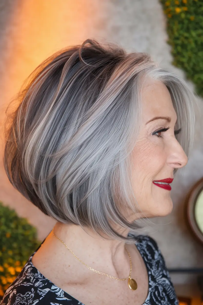 Fall 2025 Hairstyles That Flatter 60+ Women Layered Short Bob
