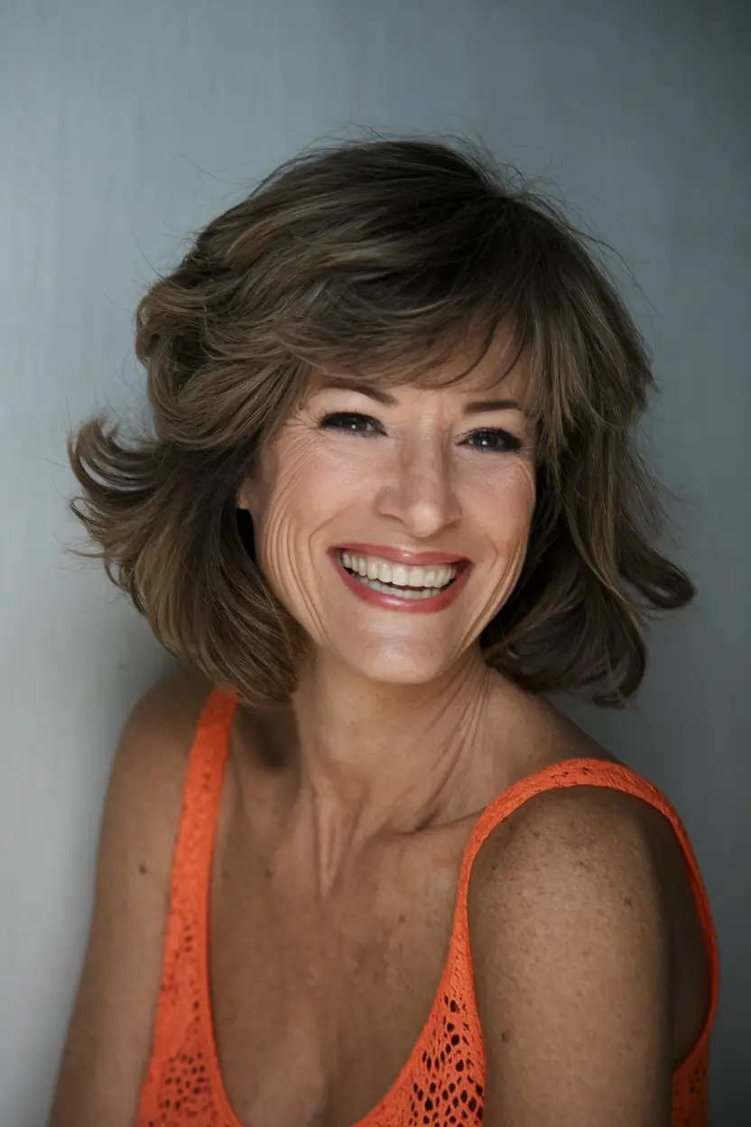 Age-Defying hairstyles for Women 50: Fall Trends 2025 Bouncy Layered Shag