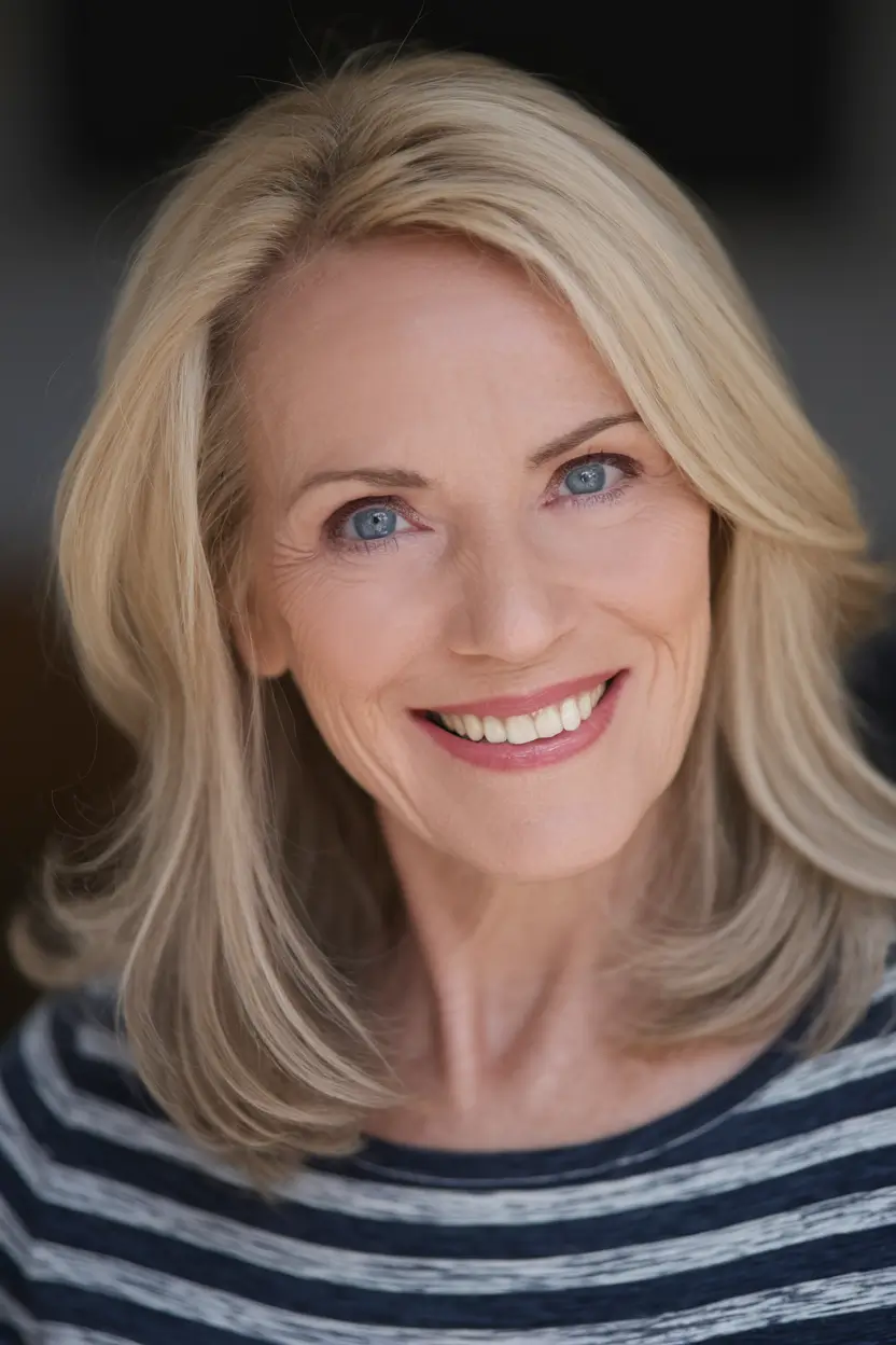 Age-Defying hairstyles for Women 50: Fall Trends 2025 Soft Blonde Shoulder-Length Layers