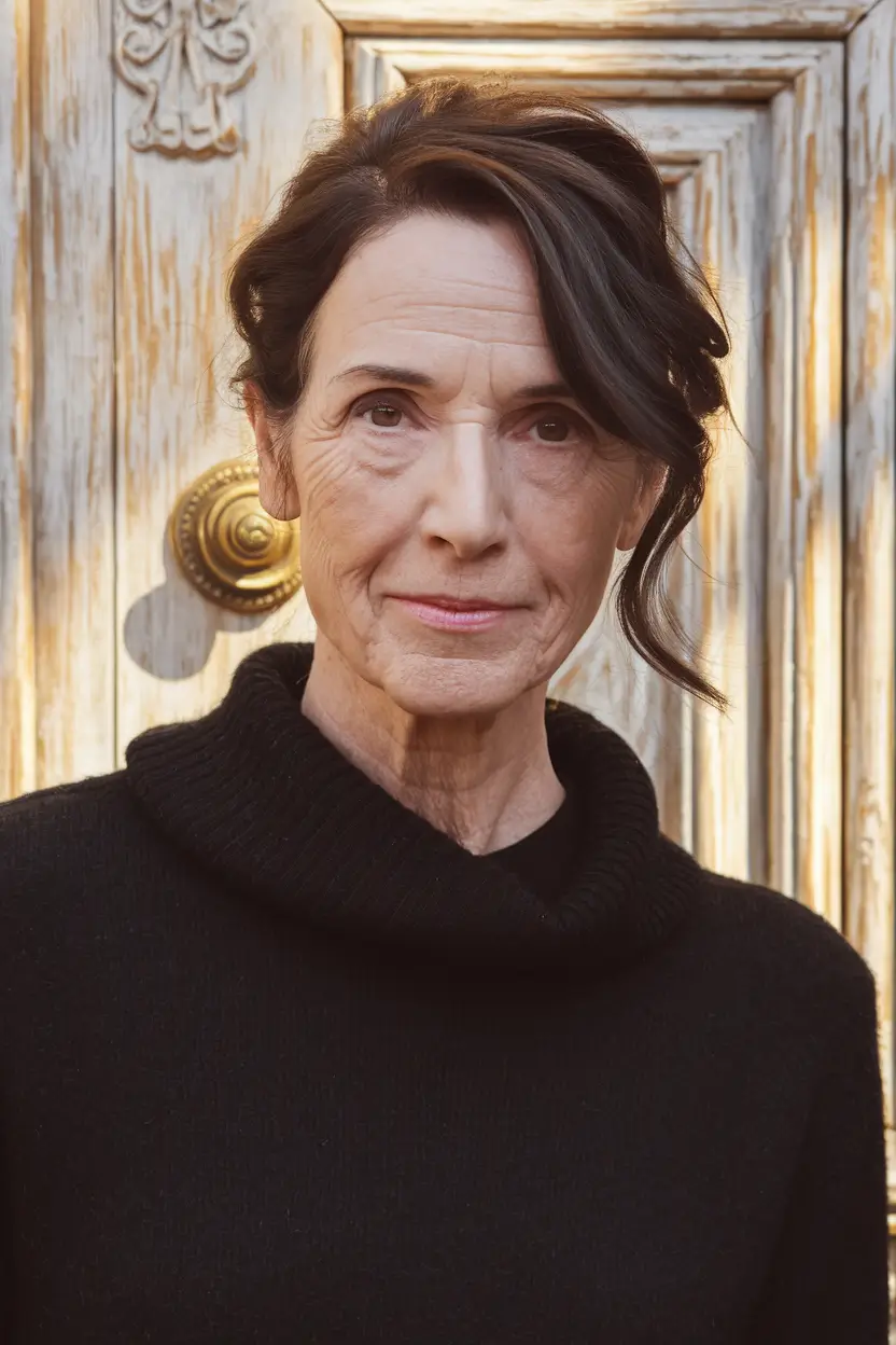 Age-Defying hairstyles for Women 50: Fall Trends 2025 Romantic Side-Swept Chignon