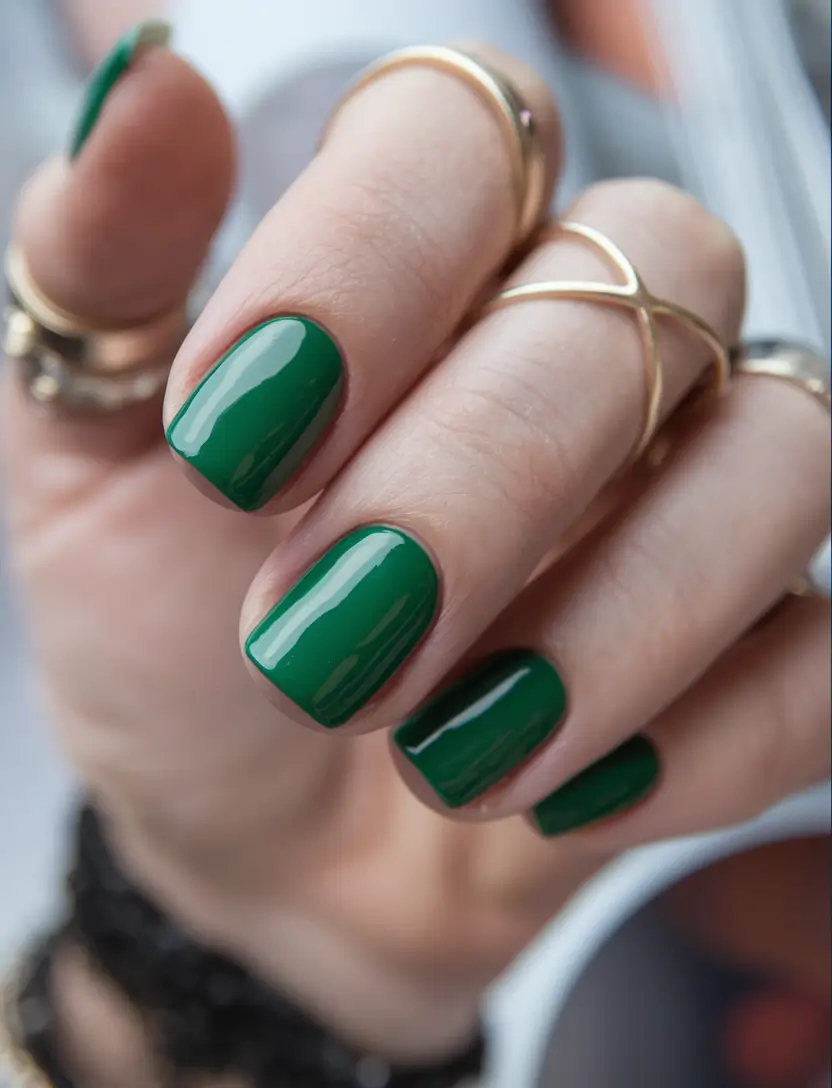 autumn nails colors Evergreen Statement