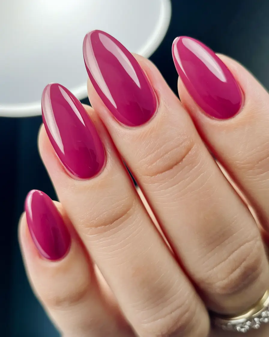 autumn nails colors Berry Fuchsia Glow