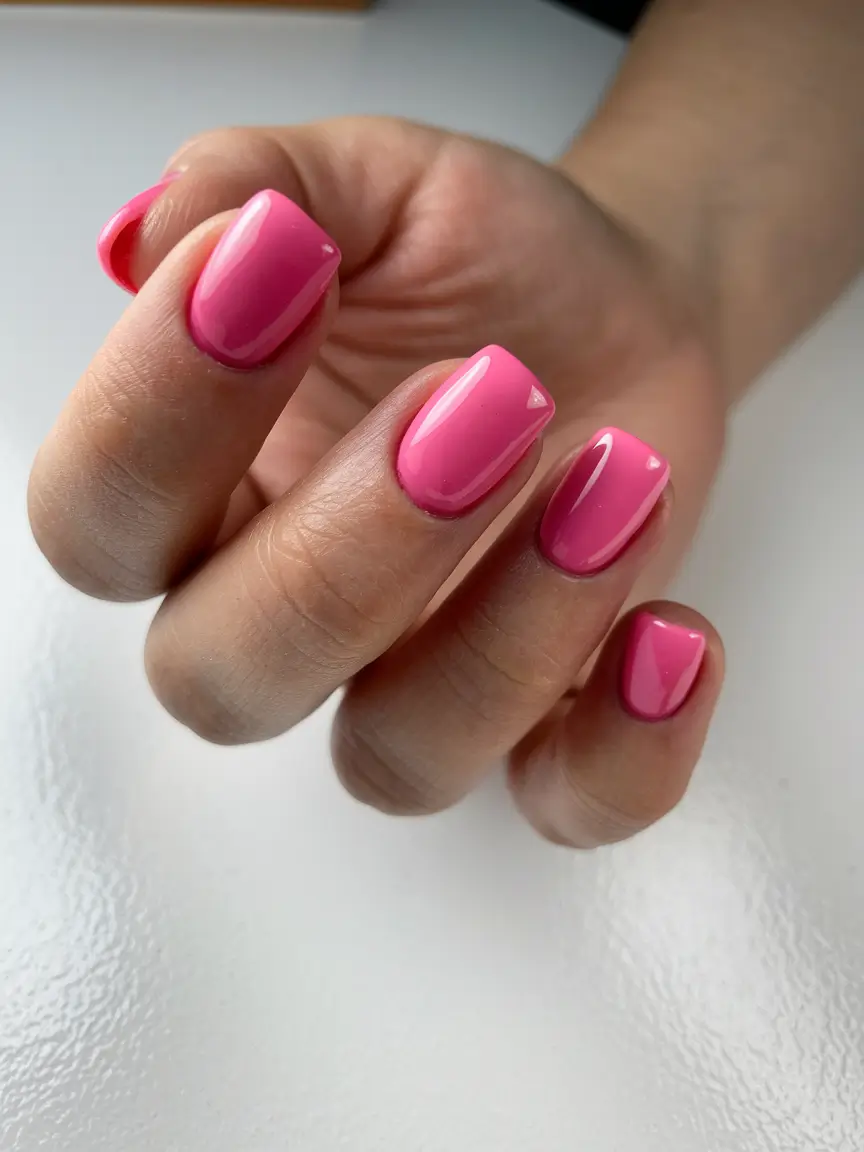 autumn nails colors Playful Candy Pink