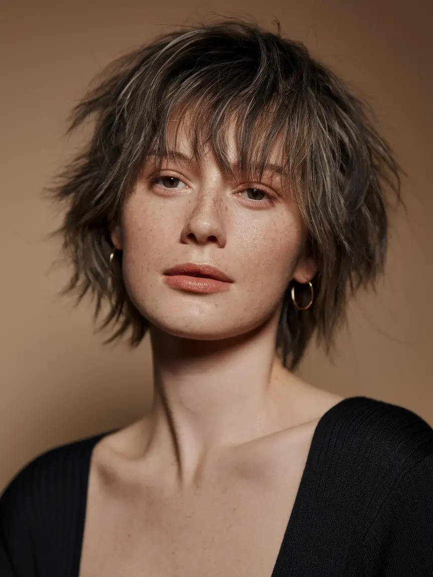 fall shag haircuts short Short Tousled Pixie-Shag