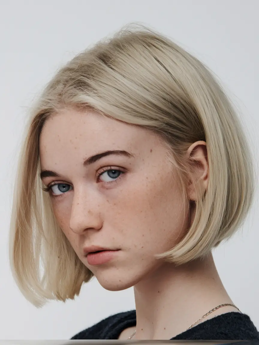 bob haircut fall 2025 Classic Blonde Bob