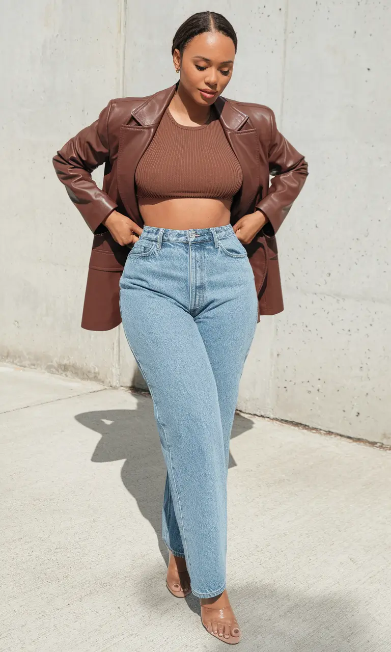 fall outfits with jeans black women Rich Browns for Elevated Everyday Wear