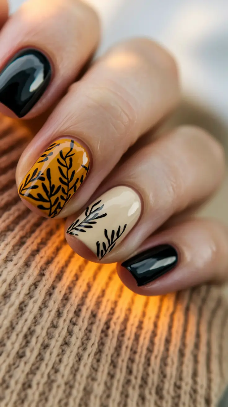 autumn nails designs Pumpkin Harvest Art