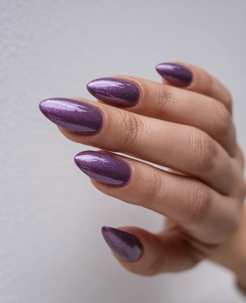 autumn nails designs Mystic Amethyst Glow