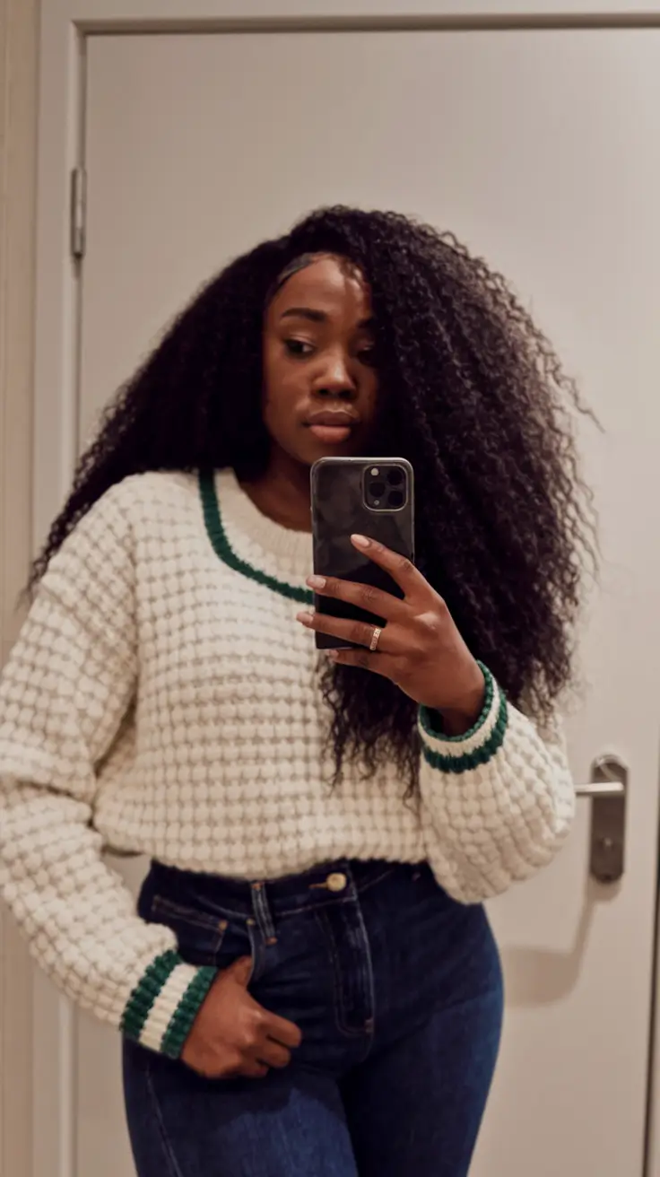 fall outfits black women casual Preppy Comfort with a Twist