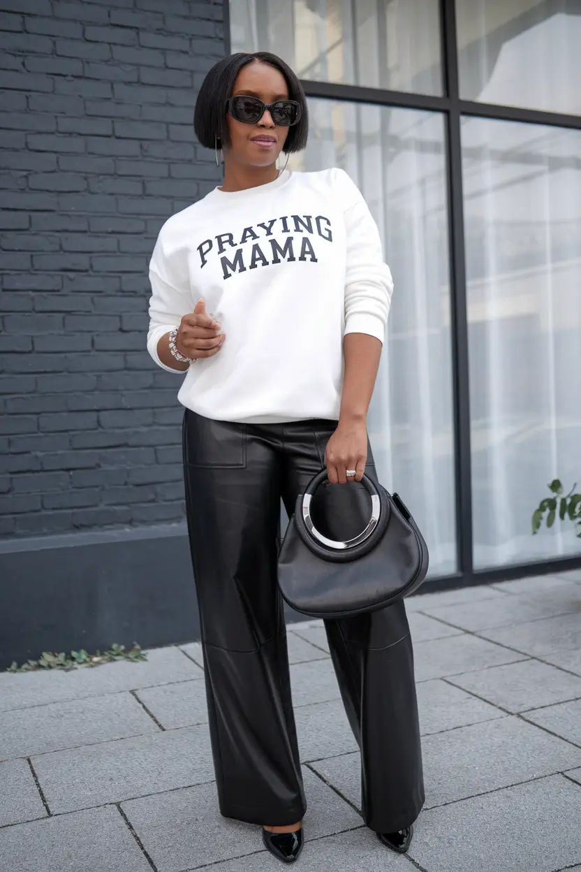 fall outfits black women work Graphic and Polished