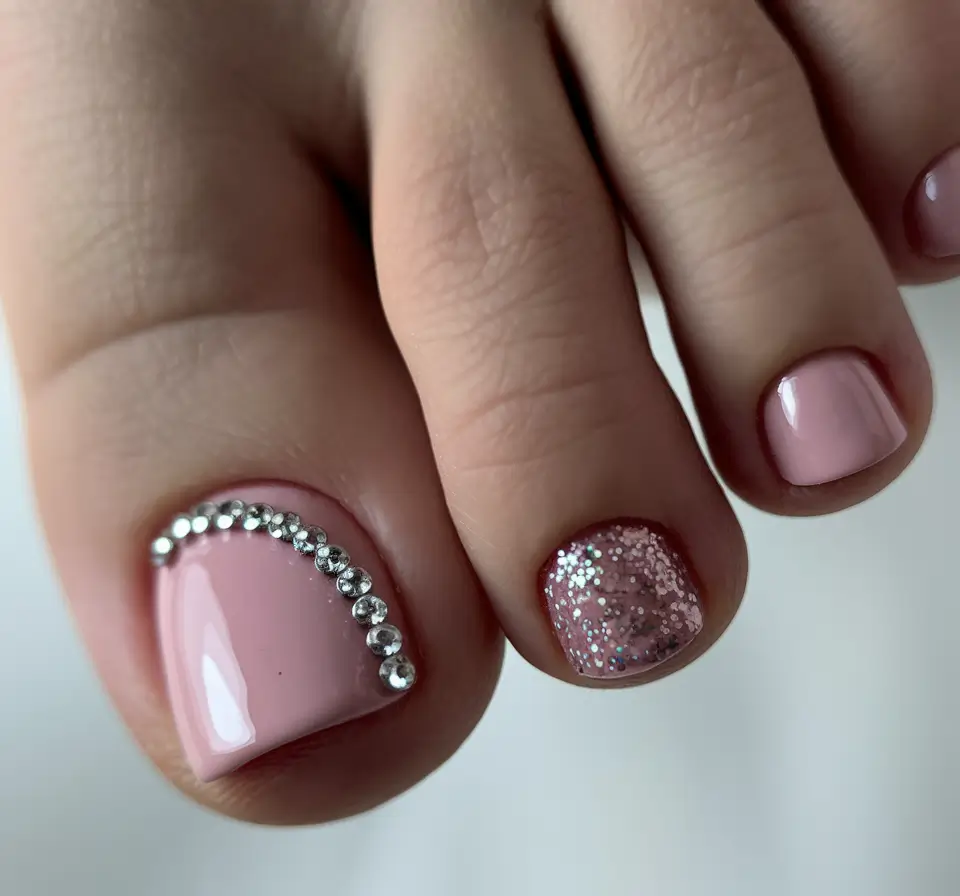 Fall 2025 Toe Nail Design Ideas Soft Blush Elegance