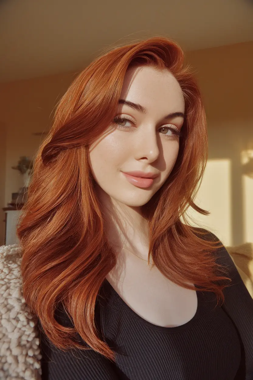 Fall Hair Color Trends for September 2025 Autumn Auburn with Soft Dimensional Layers
