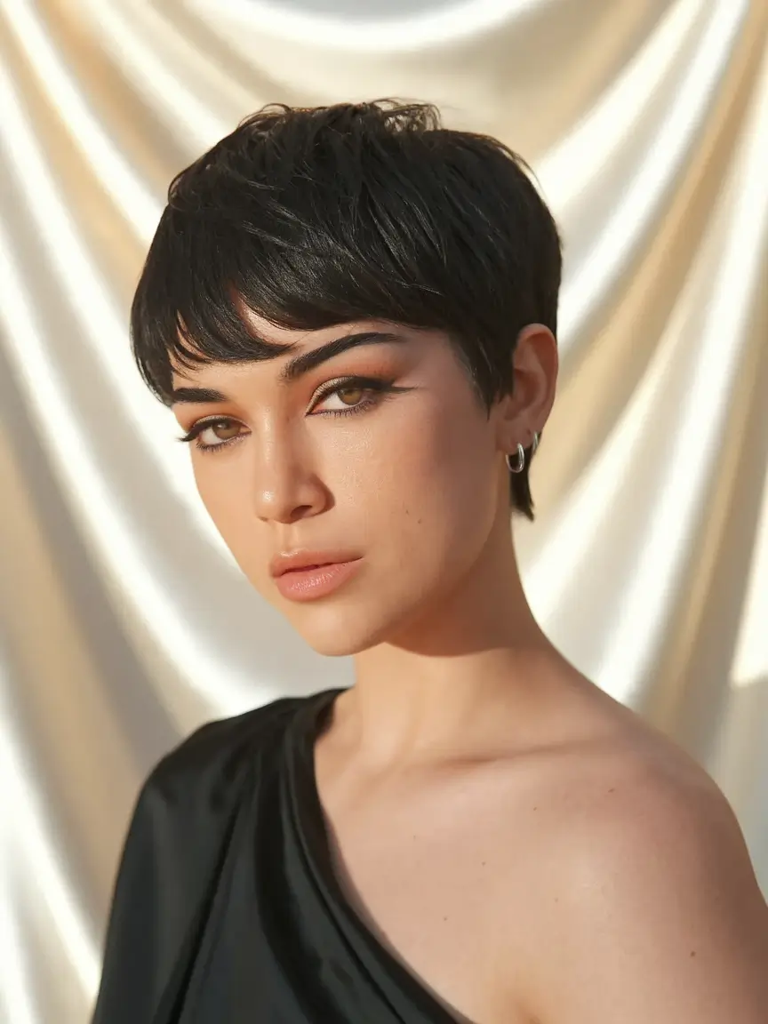 Fall Hair Color Trends for September 2025 Modern Pixie with Piecey Texture