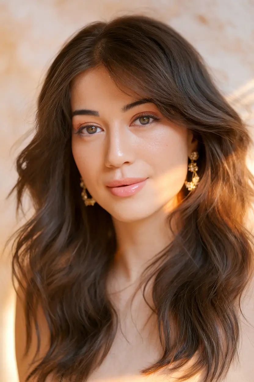 Fall Hair Color Trends for September 2025 Soft Espresso Waves with Natural Volume