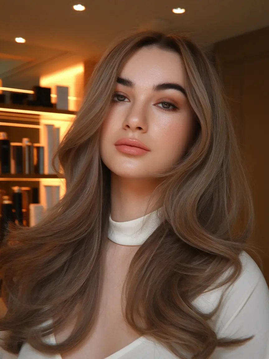 Fall Hair Color Trends for September 2025 Honey Beige Layers with Luxurious Flow
