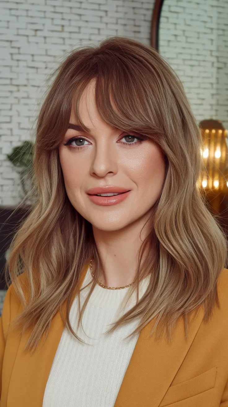 Fall Haircut Ideas for September 2025 Shaggy Curtain Layers with Autumn Ease