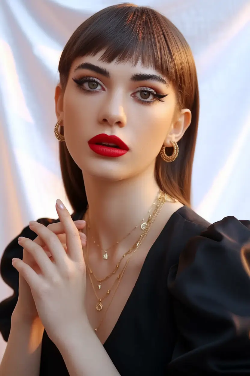 Fall Haircut Ideas for September 2025 Sleek Jellyfish Cut with High Gloss Finish