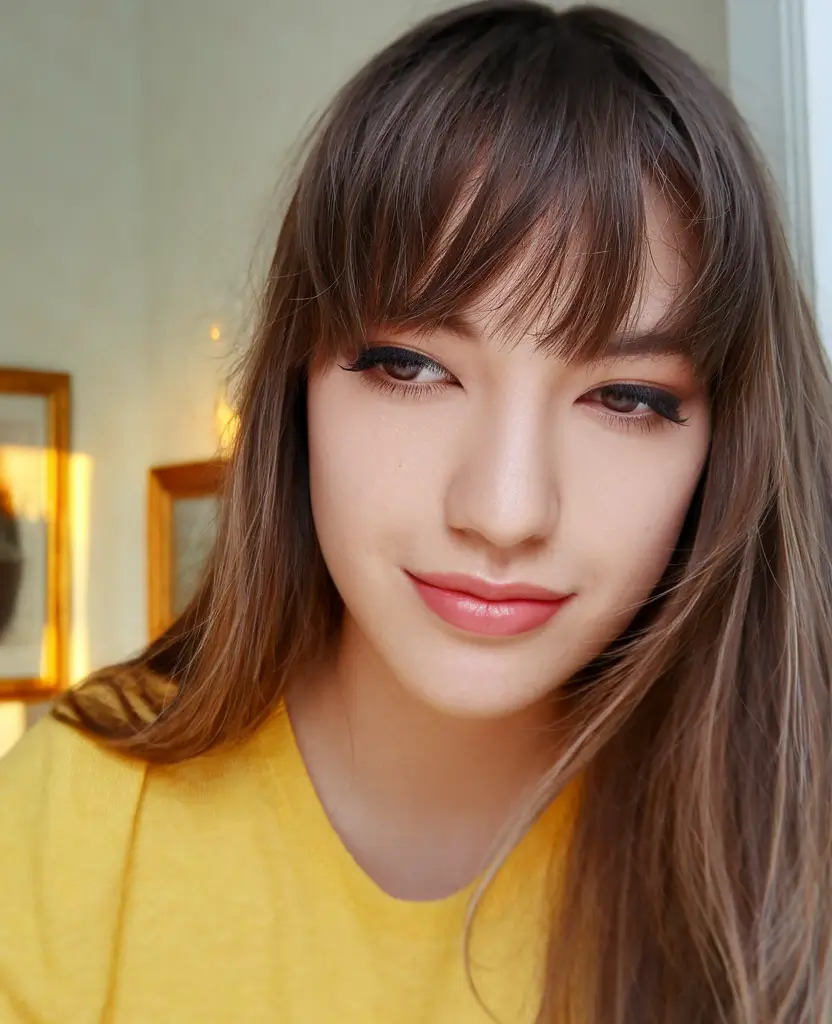 Fall Haircut Ideas for September 2025 Long Layers with Soft Bangs