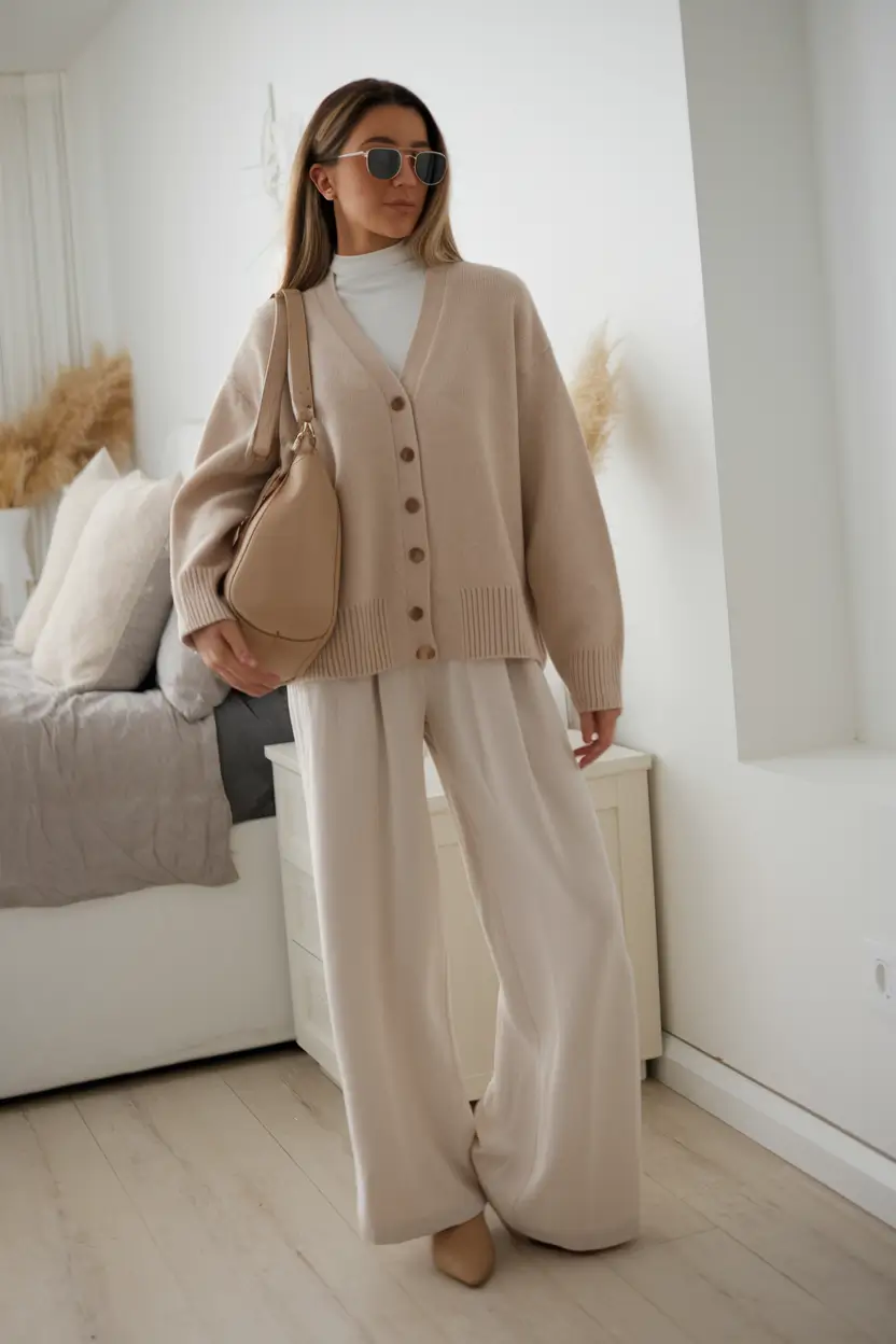 Layered Fall Outfits to Try in 2025 Monochrome Neutrals for Understated Elegance