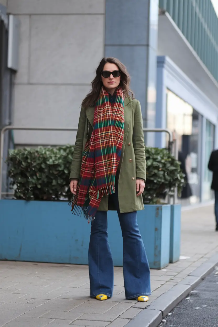 Layered Fall Outfits to Try in 2025 Playful Plaid Meets Modern Tailoring