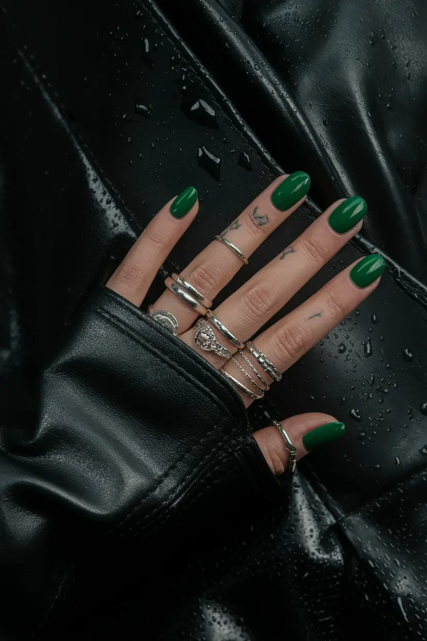 minimalist fall nails Evergreen Minimalism