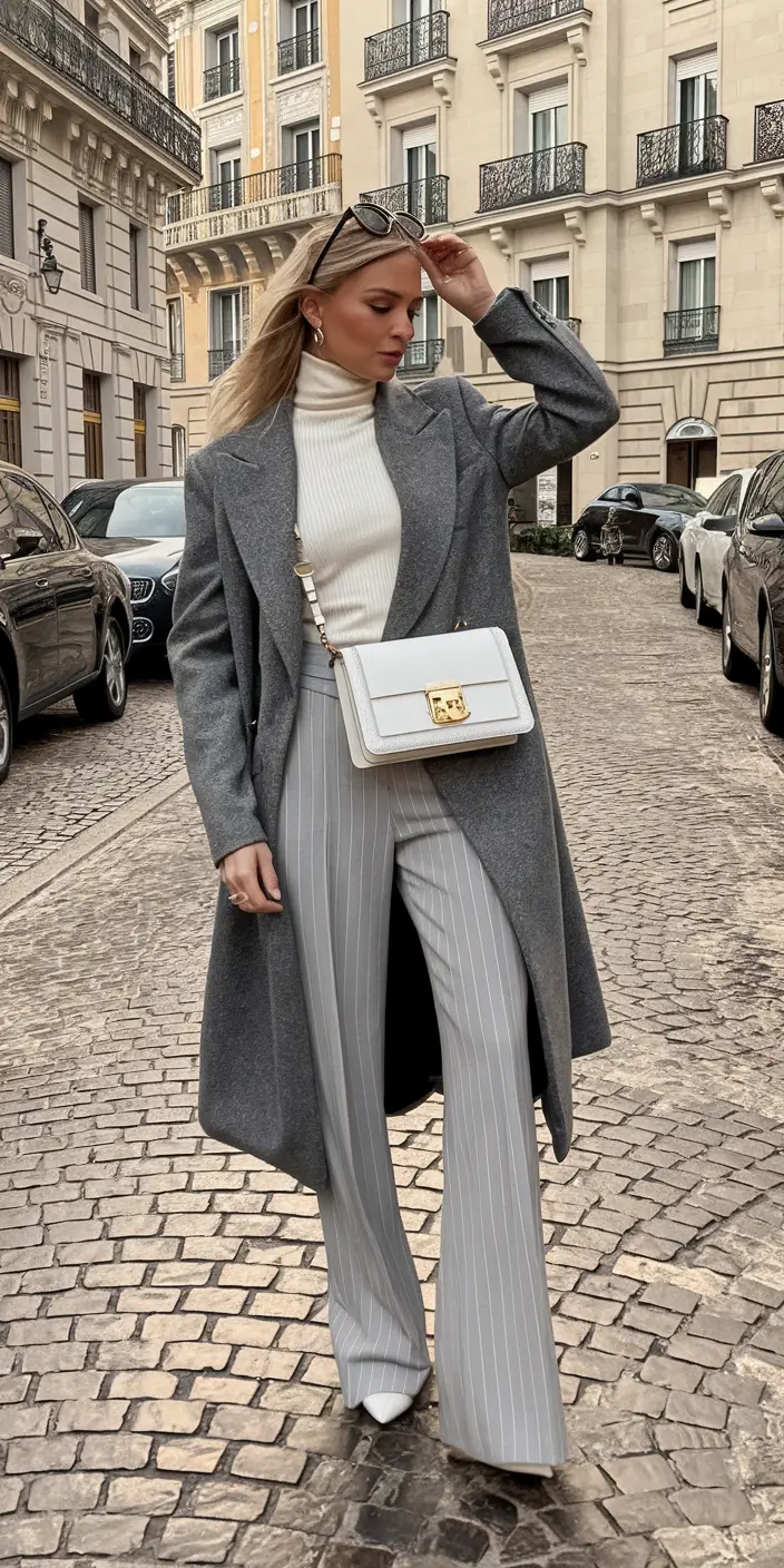 2025 Street style autumn Polished Neutrals with Tailored Elegance