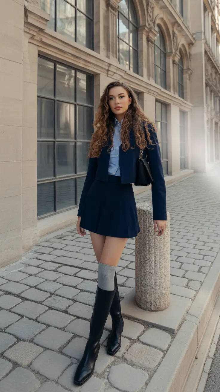 2025 Street style autumn Modern Preppy Revival